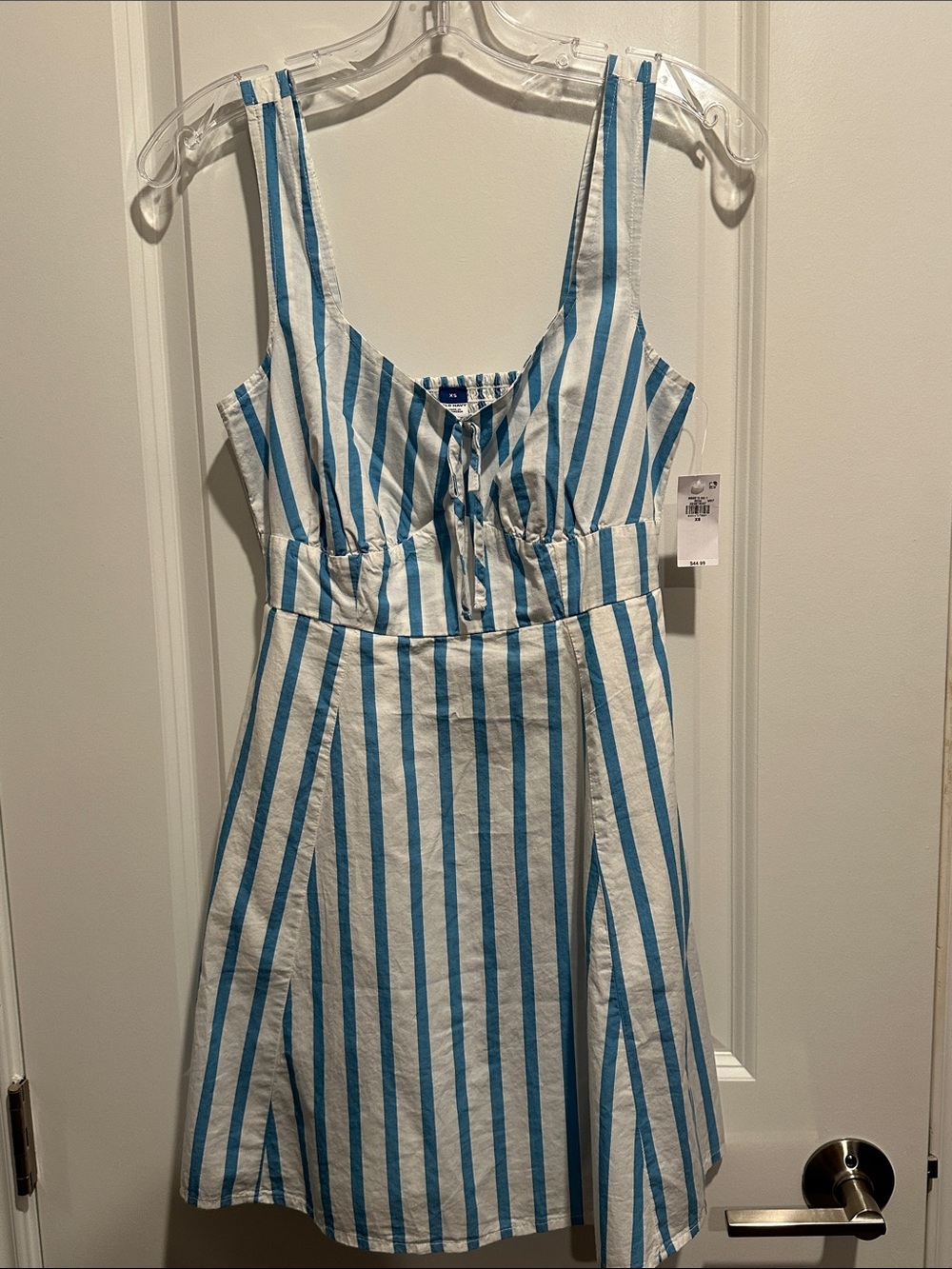 Old Navy Blue and White Striped Dress